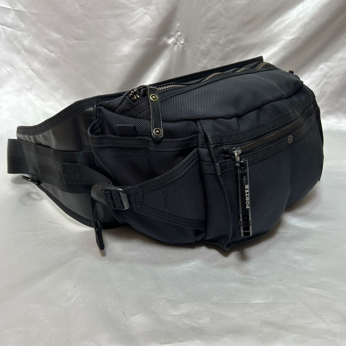 良品】吉田カバン PORTER HEAT ウエストバッグ/ボディバッグ(L 良品】吉田カバン PORTER HEAT ウエストバッグ/ボディバッグ(L
