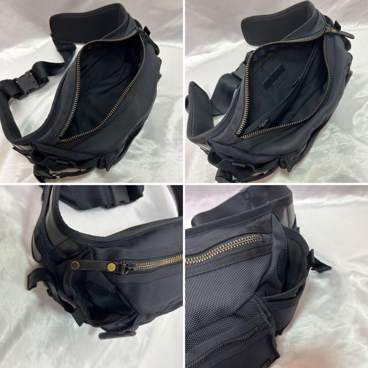 良品】吉田カバン PORTER HEAT ウエストバッグ/ボディバッグ(L 良品】吉田カバン PORTER HEAT ウエストバッグ/ボディバッグ(L