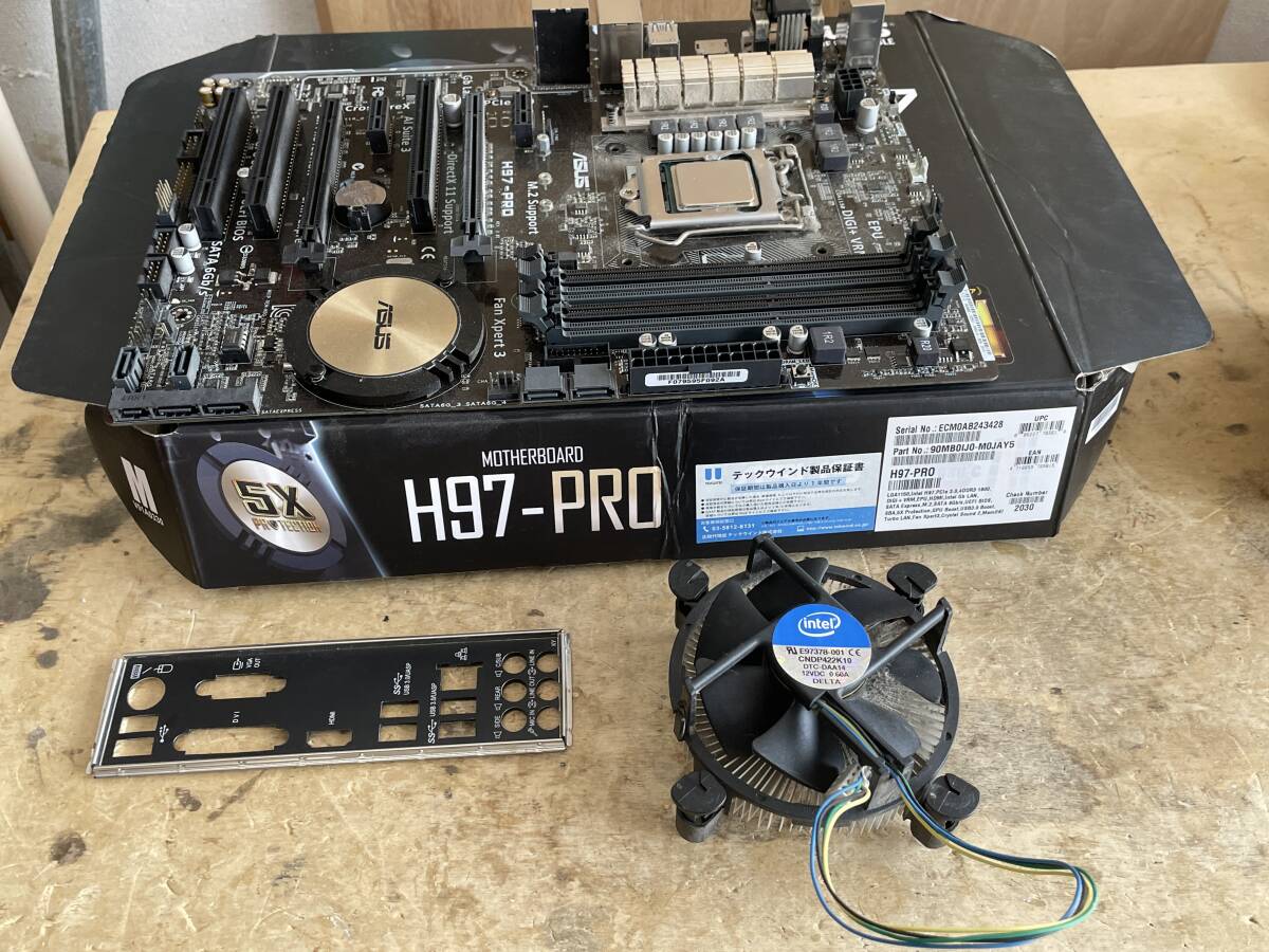 CPU:intel corei5 4590 BOX,ATXマザーボード :ASUS H97 PRO CPU:intel corei5 4590 BOX,ATXマザーボード :ASUS H97 PRO