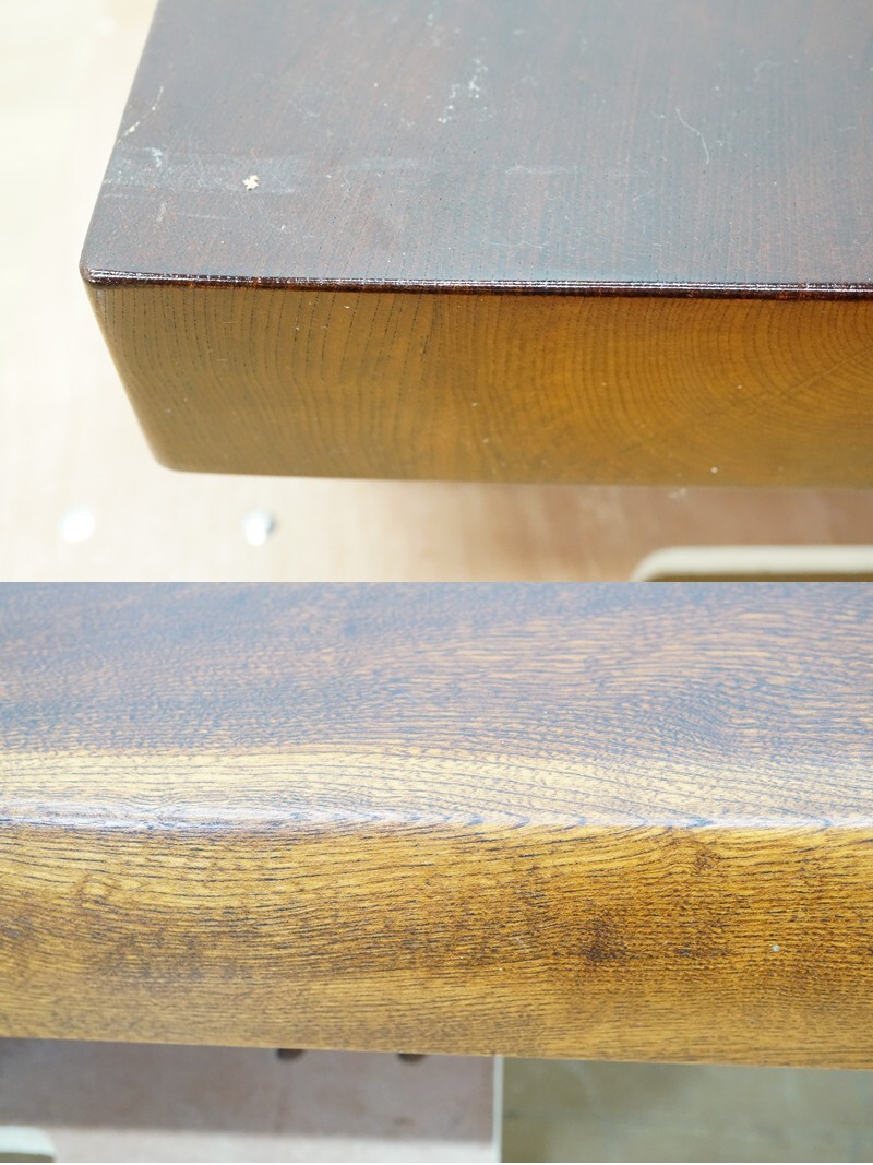 前ダ:【無垢】欅 一枚板 飾台 花台 板厚約7.5㎝ 約136.2×45.4 前ダ:【無垢】欅 一枚板 飾台 花台 板厚約7.5㎝ 約136.2×45.4