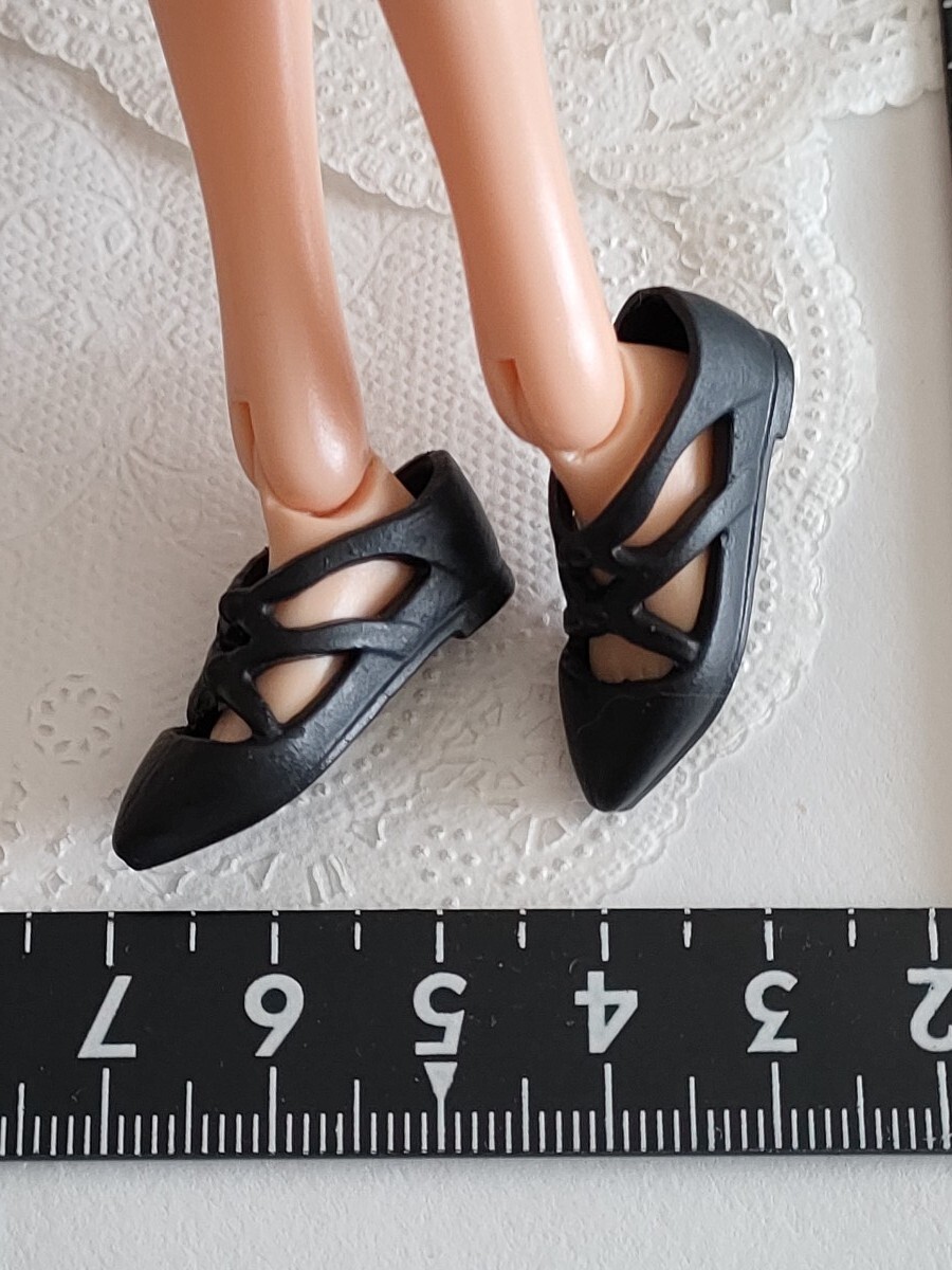 5r314 кукла для Barbie обувь чёрный pe язык ko туфли-лодочки Mattel momoko "надеты" возможно 1/6 кукла 