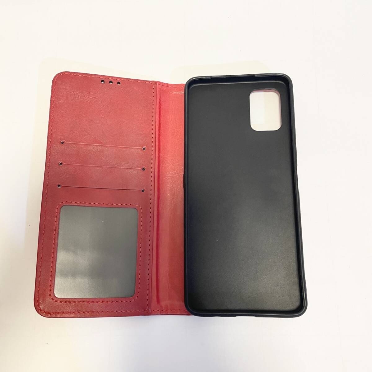 UMIDIGI A11 Pro Max ケース【MARR】 スマホケース 手帳型 シンプル カバー 手帳型ケース 高級PU レザー 手作り スタンド機能付 (レッド)