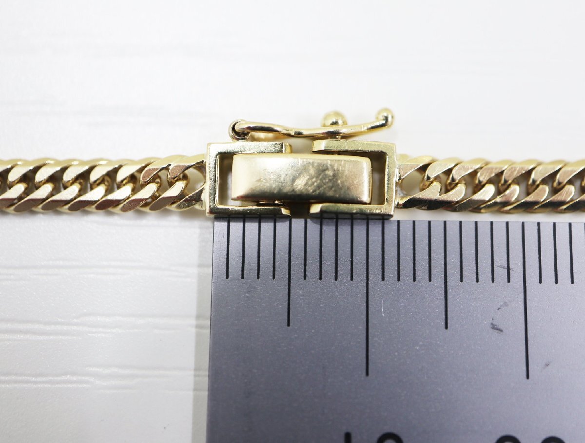 K18 キヘイ 喜平 アンクレット 6面ダブル 9.9ｇ 6メンダブル18金 イエローゴールド 750 YG 【中古】 ジュエリー