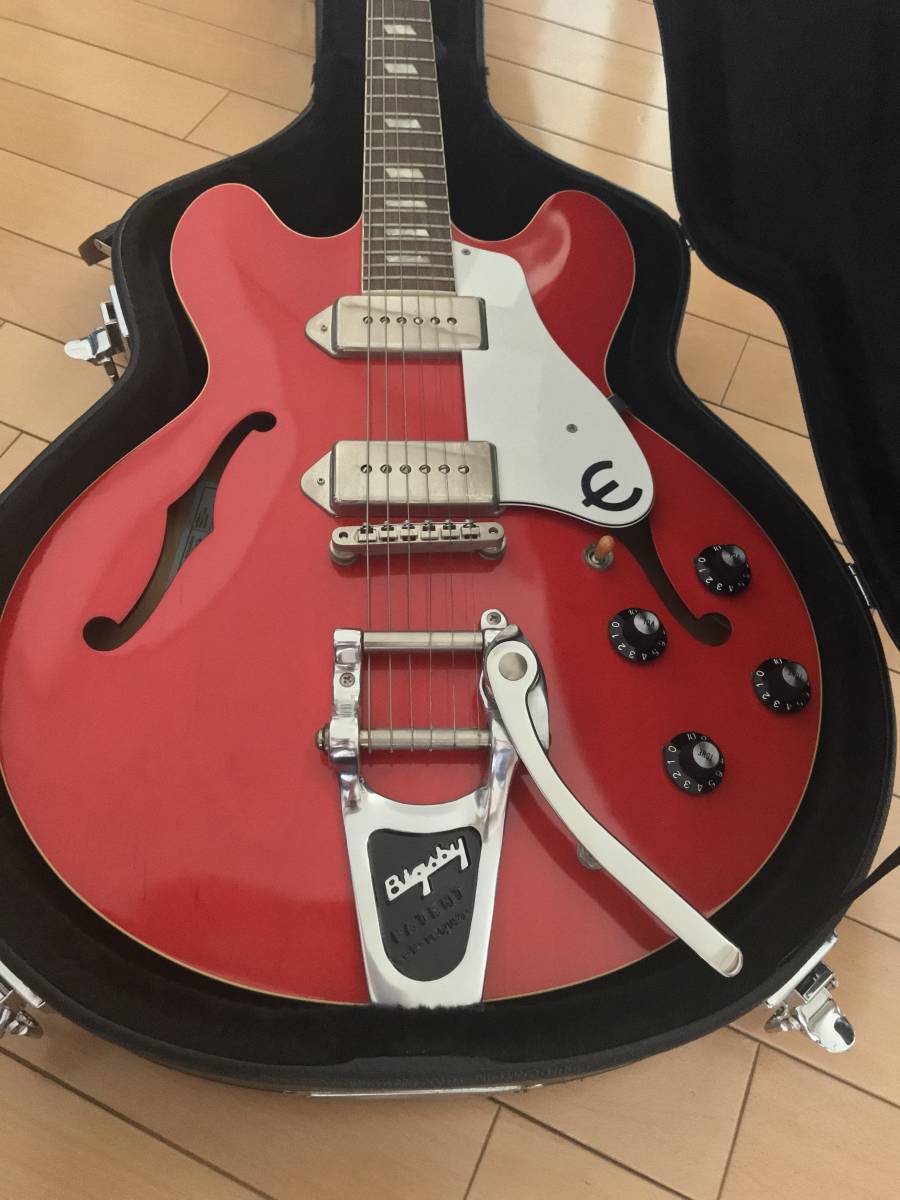 !_## прекрасный товар Epiphone Casino( Epiphone Casino )made in japan ограниченный товар * полный custom * контри-рок Jazz Beatles Beatles 