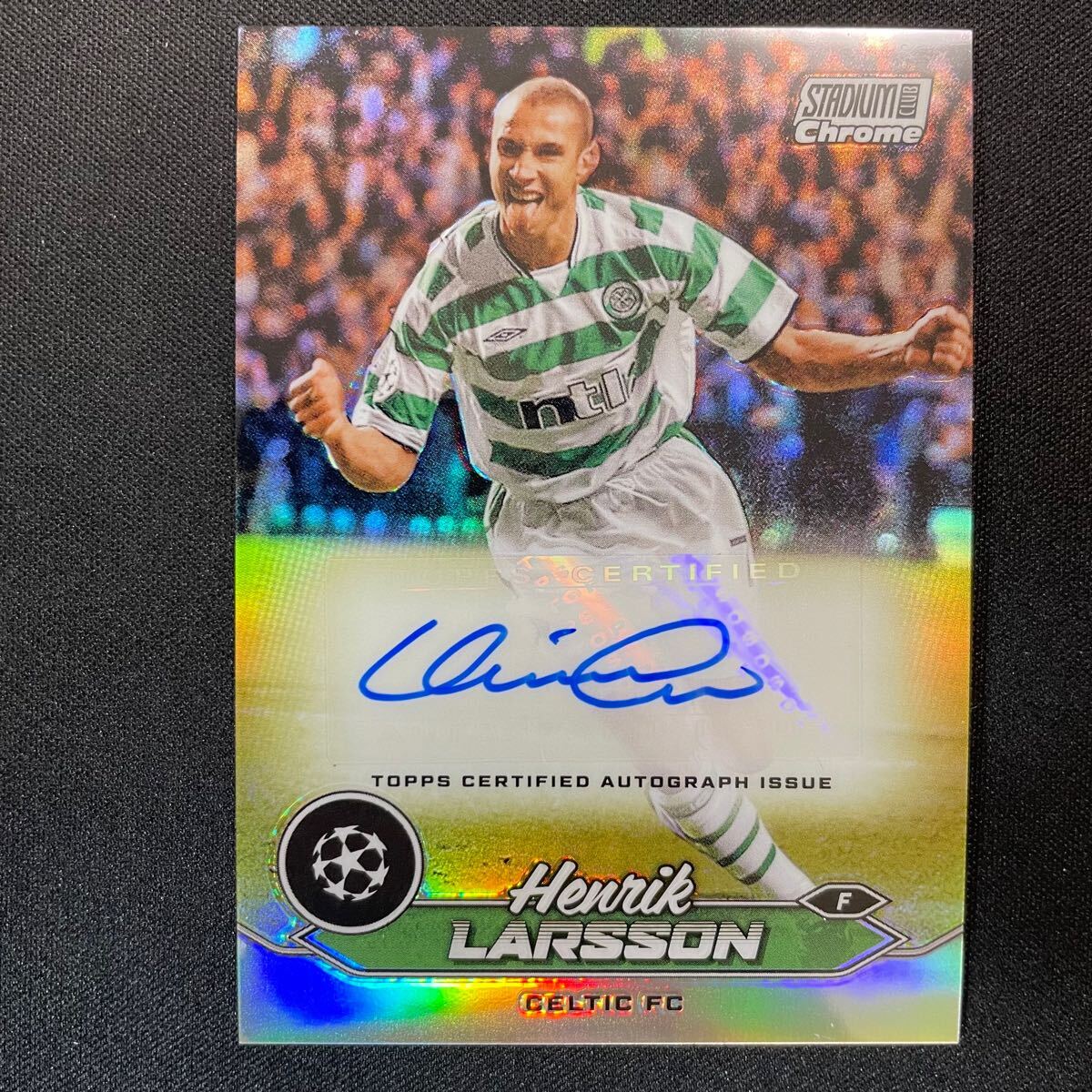 日本最大の Club Stadium Topps 2023-24 Chrome Auto Larsson Henrik UEFA その他