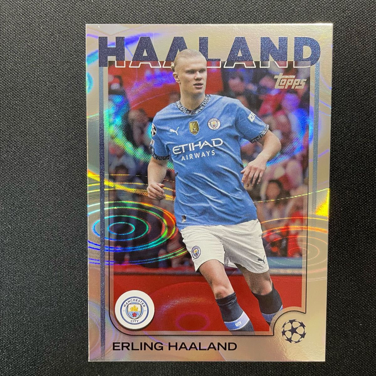 2024-25 Topps UEFA Club Competitions Rain Drops Erling 2024-25 Topps UEFA Club Competitions Rain Drops Erling