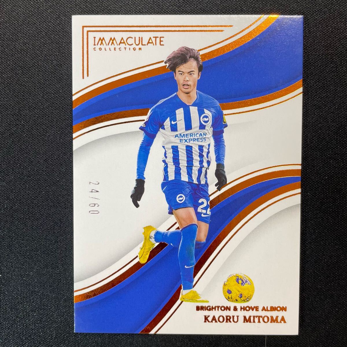 三笘薫　Kaoru Mitoma ルーキーカード PANINI 2023-24 Panini Immaculate Kaoru Mitoma Brighton /60 三笘薫