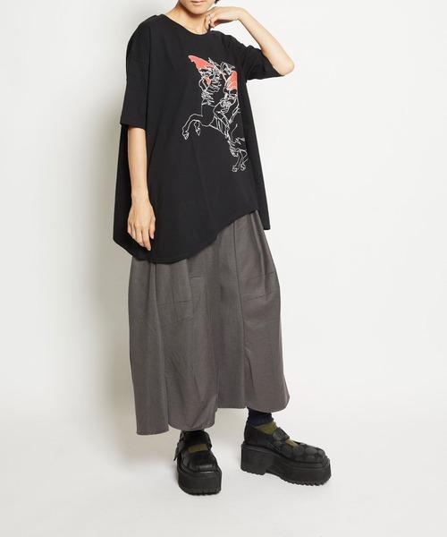 □ゴム gomme P/Rツイル Dウェイブパンツ