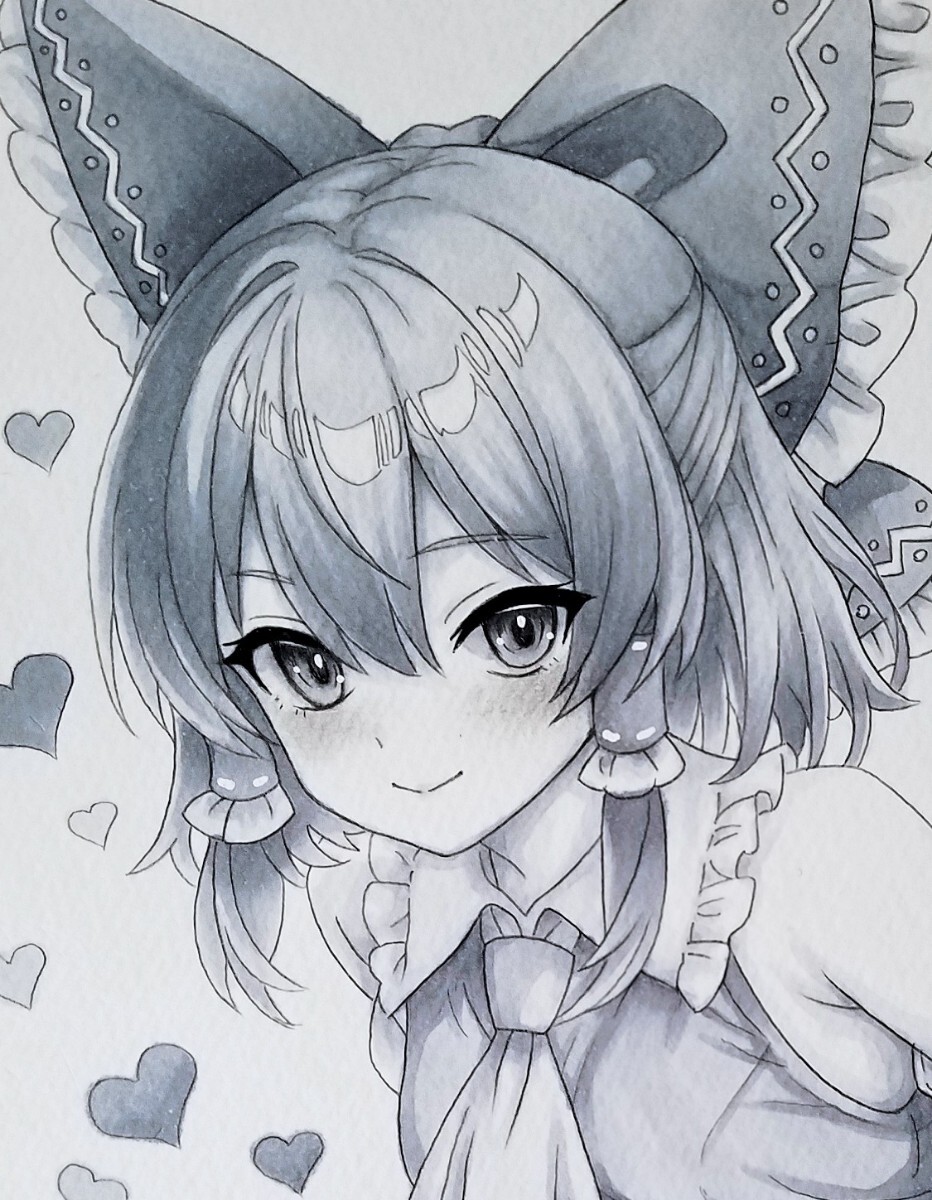 同人 手描きイラスト 東方project モノクロ 霊夢 博麗霊夢 同人 手描きイラスト 東方project モノクロ 霊夢 博麗霊夢