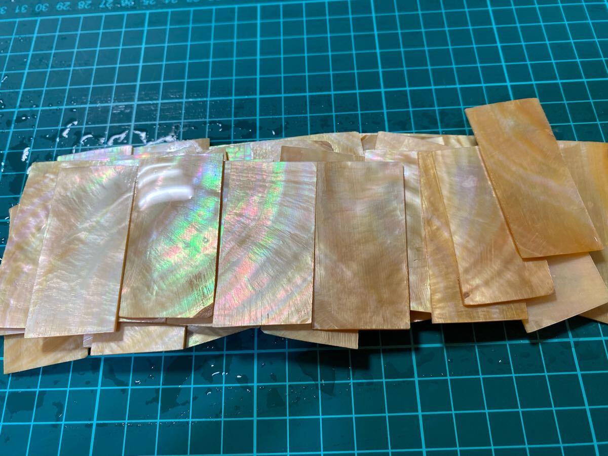白蝶貝　10枚セット　サイズ3*5cm前后　厚み1,2ミリ