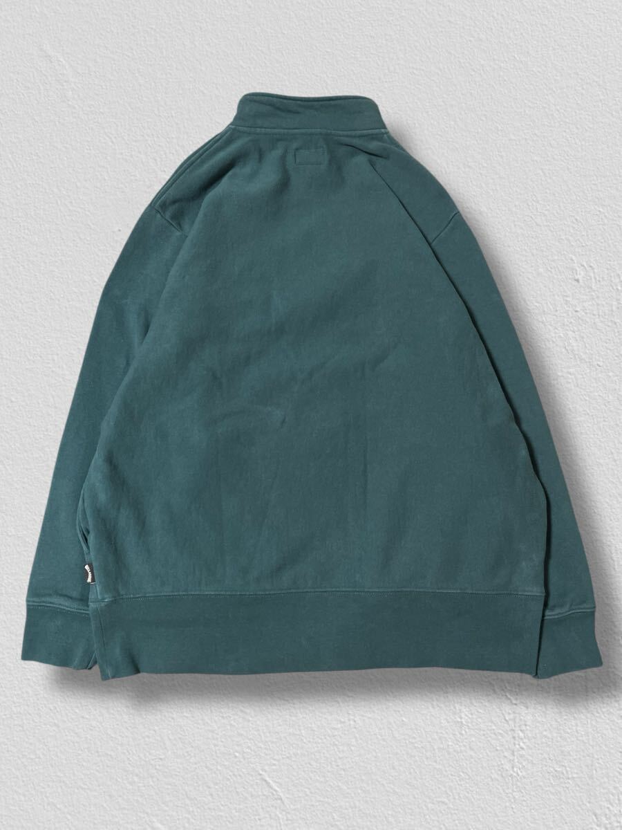 BILLABONG ビラボン ハーフジップ スウェット グリーン●洗濯プレス済● トレーナー トップス 里起毛 緑 ハーフジップ スウェット 古著/239