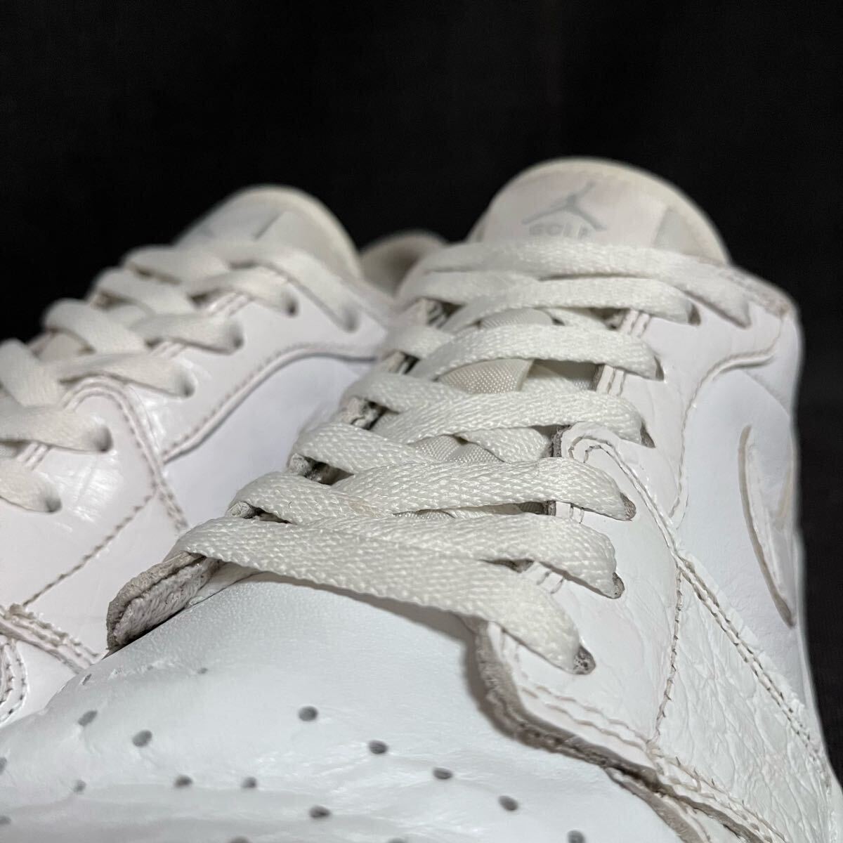 NIKE GOLF AIR JORDAN 1 LOW G Air White Crocodile Skin US10.5 NIKE GOLF AIR JORDAN 1 LOW G Air White Crocodile Skin US10.5