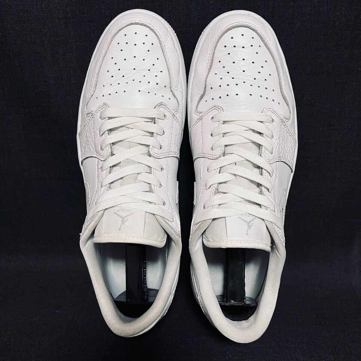 NIKE GOLF AIR JORDAN 1 LOW G Air White Crocodile Skin US10.5 NIKE GOLF AIR JORDAN 1 LOW G Air White Crocodile Skin US10.5