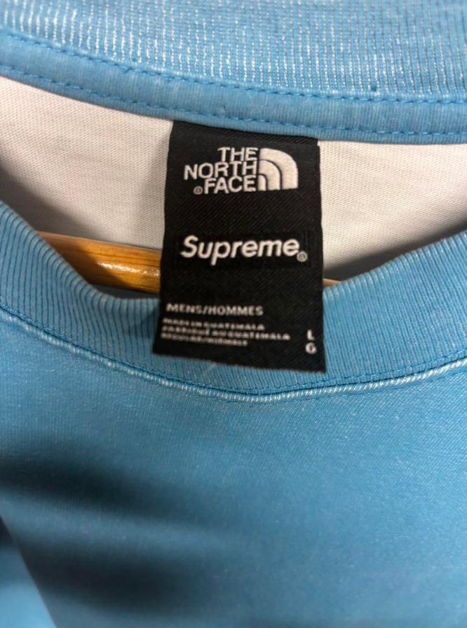 未使用 Supreme シュプリーム ノースフェイス トップス オーバーサイズ 水色 Lサイズ