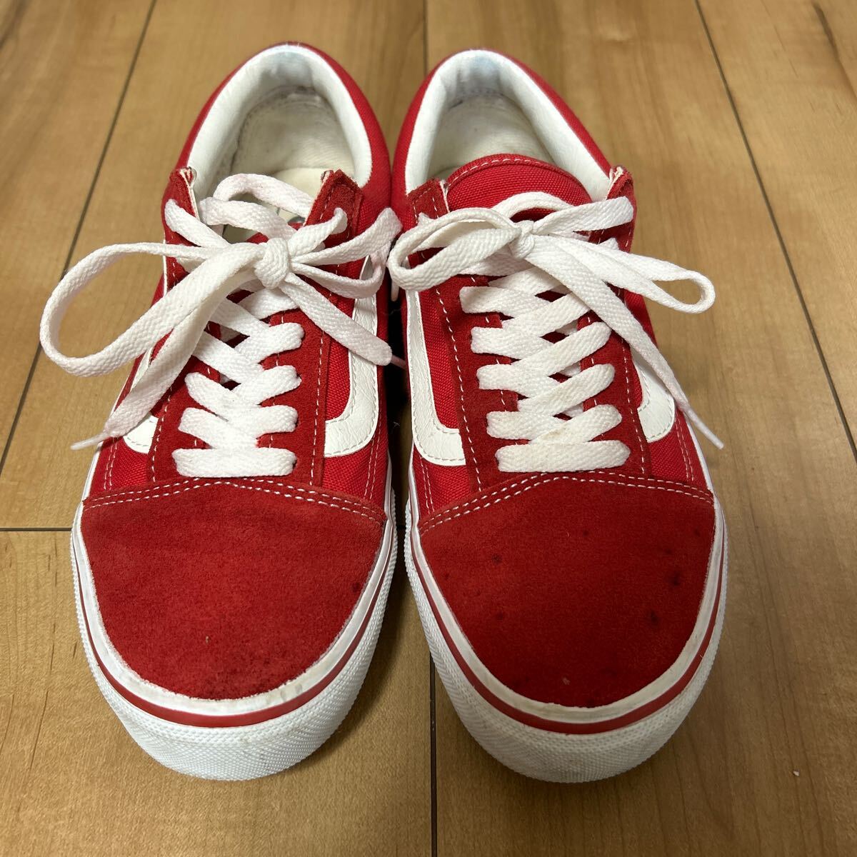 vans オールドスクリール スニーカー　 VANS バンズ　赤　レッド　靴　24cm