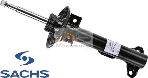【M's】W204 Cクラス (2007y-2014y) SACHS フロントショック アブソーバー 1本 (スタンダードサス車用) ザックス ダンパー 317-556 317 556_画像1
