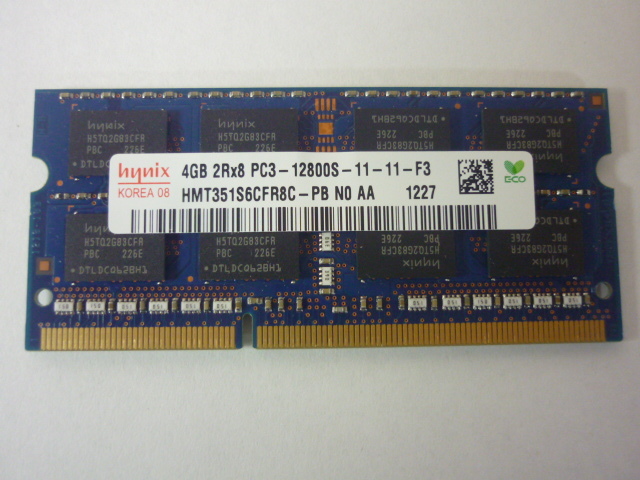 30日保証■ NEC Lavie LS150/J用メモリー／DDR3-4GB／PC3-12800S-11-11-F3（管7030703）