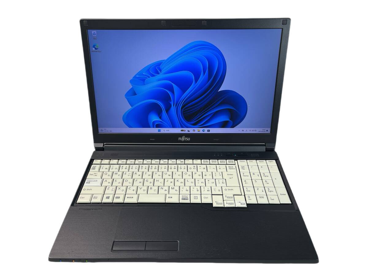 富士通 LIFEBOOK A577/R ビジネスノート Intel Core i5-7300U メモリ8GB+SSD256GB+DVD 15.6型FHD Win11 ノートパソコン A577R5-6