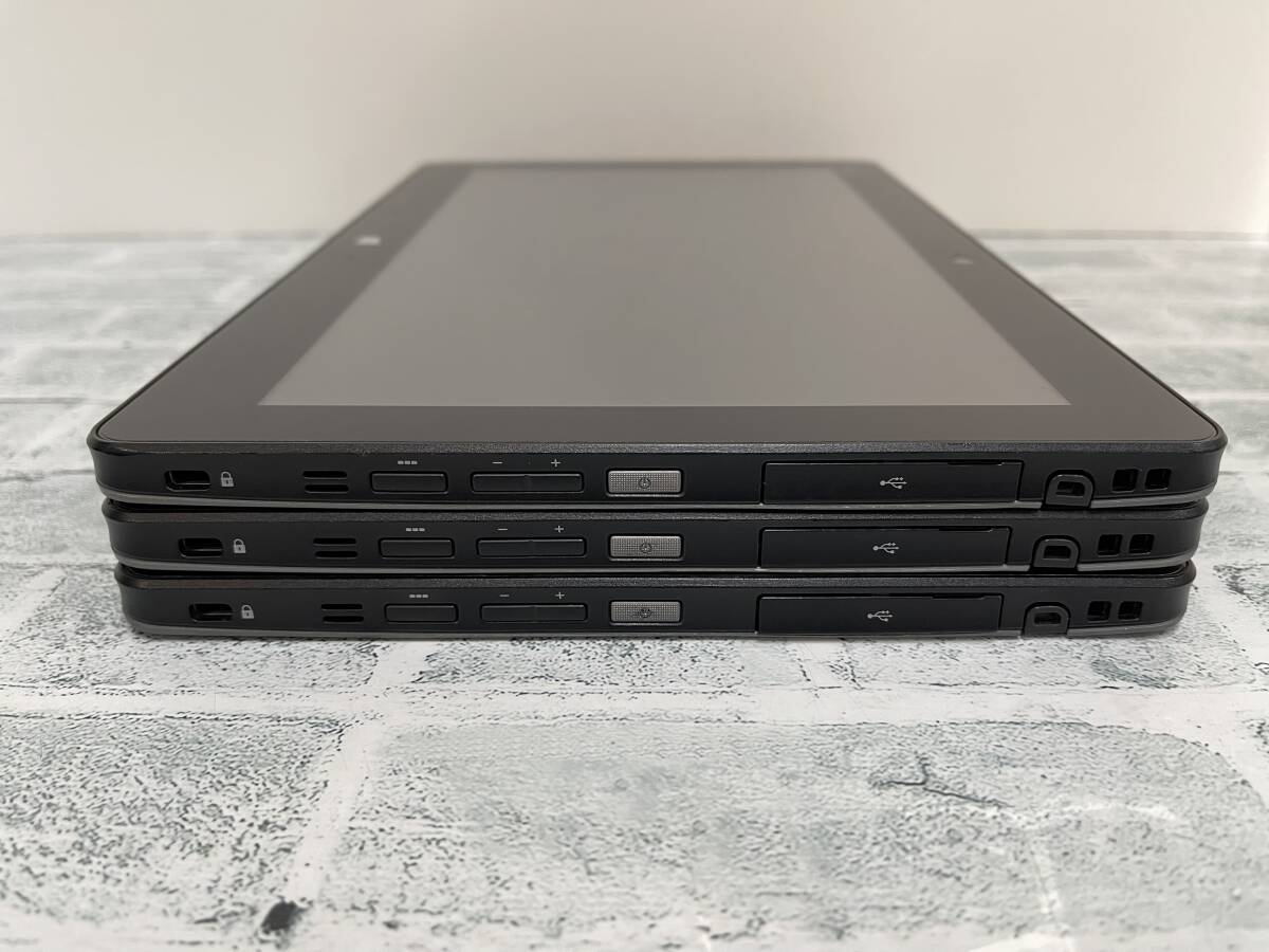 【ジャンク】富士通 ARROWS Tab Q616/P タブレット まとめ3台セット Intel Core m7-6Y75 メモリ4GB 11.6型FHD BIOS起動可 ◎1738_画像4