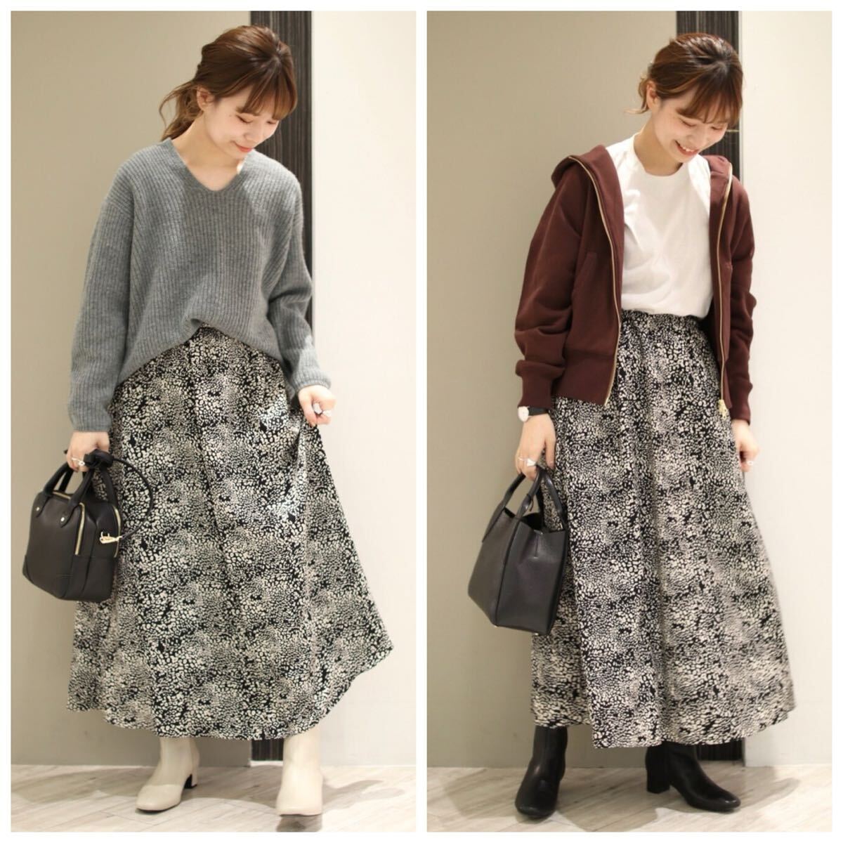 新品 アーバンリサーチ DOORS ランダム レオパードプリント スカート 定価11000円 _画像10