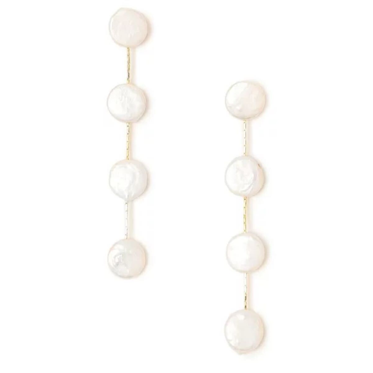 未使用 美品 SHIPS パール モチーフ ピアス 定価8470円