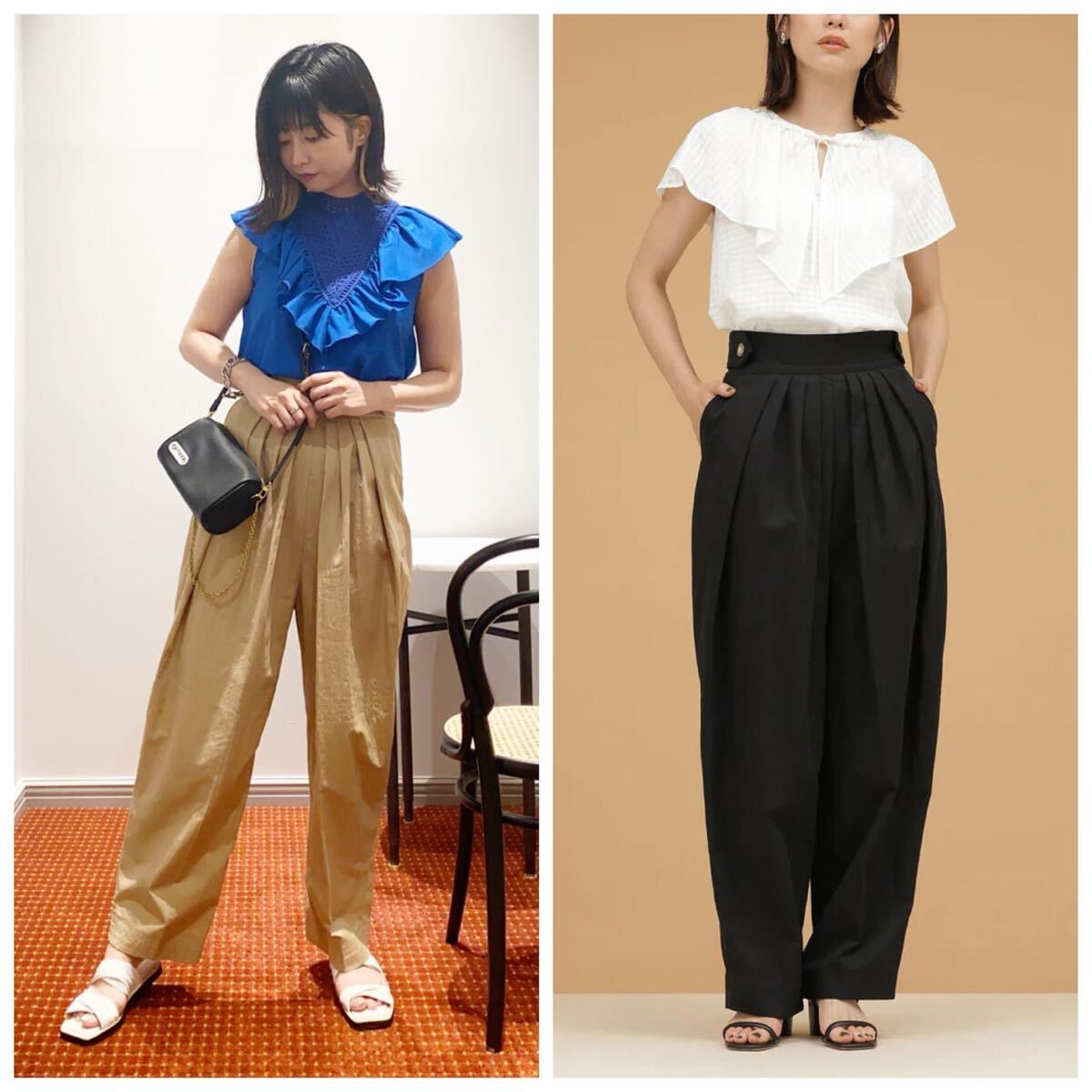 新品 ナノユニバース マルチタック バレルパンツ 定価23100円 サイズⅡ 38 M
