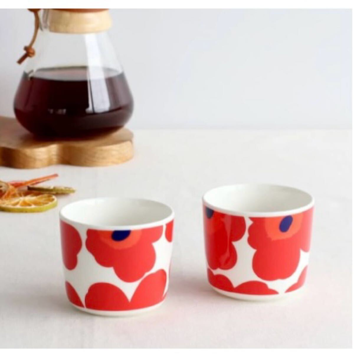 marimekko ラテマグ ペア 2個(gè)セット Unikko ウニッコ コーヒーカップ スモール