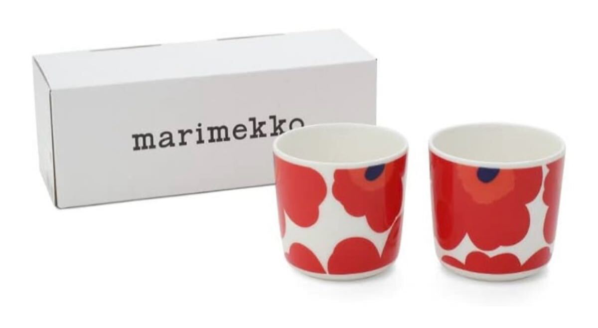marimekko ラテマグ ペア 2個(gè)セット Unikko ウニッコ コーヒーカップ スモール
