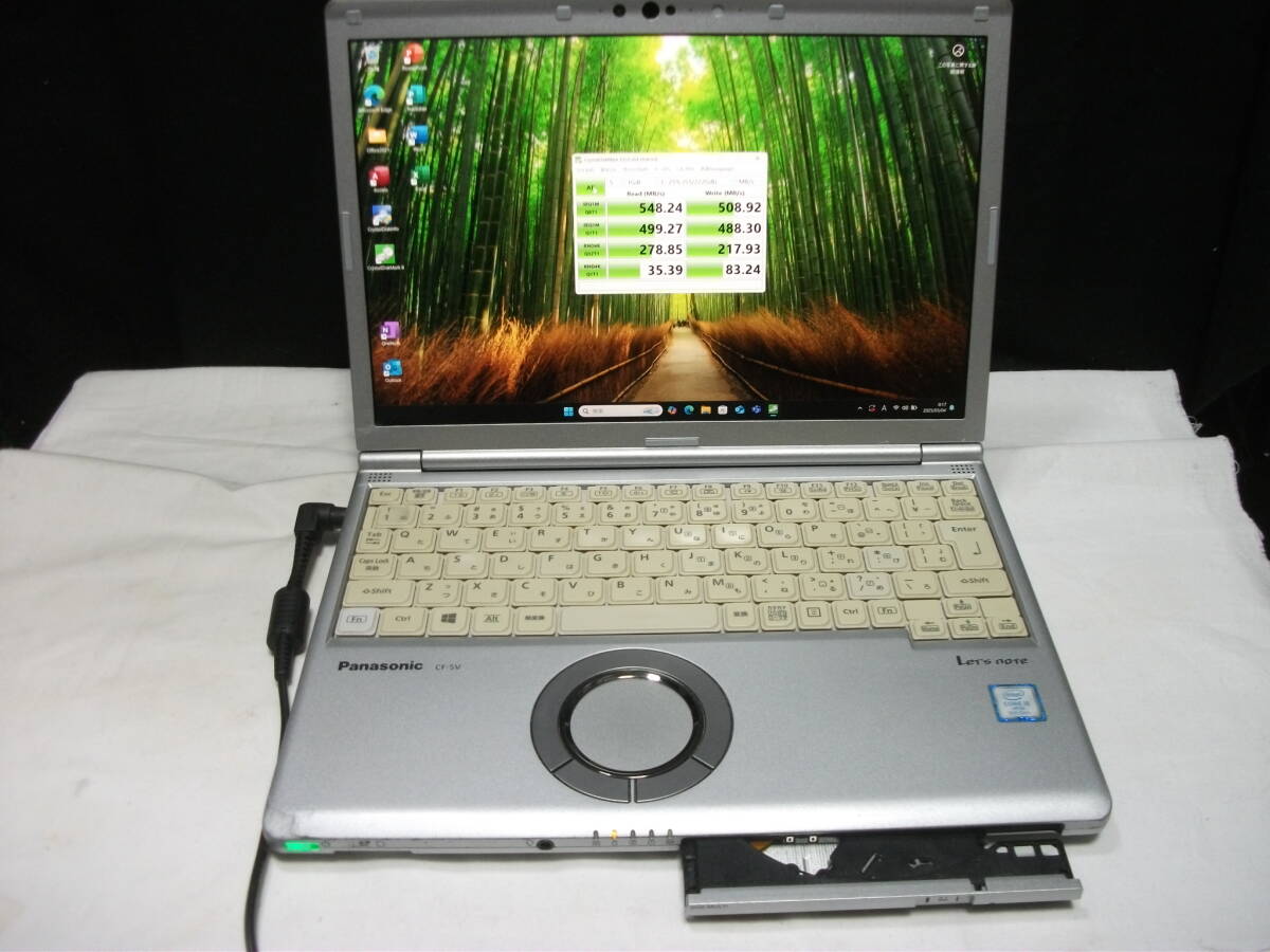 Win11 Panasonic Let's note CF-SV7RDAVS/Corei5/8GBメモリ+SSD256GB/マルチ/Office2021(421)