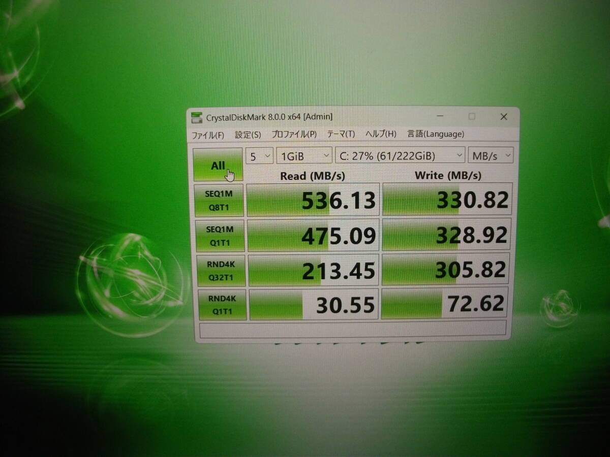Win11 Panasonic Let's note CF-SV7RDAVS/Corei5/8GBメモリ+SSD256GB/マルチ/Office2021(423)
