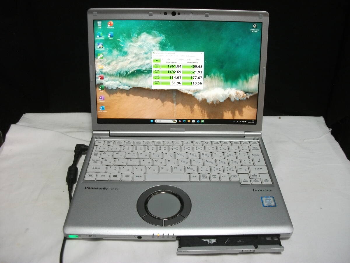 Win11 Panasonic Let's note CF-SV8RDAVS/Corei5/8GBメモリ+新品NVMe SSD256GB/マルチ/Office2024(431)