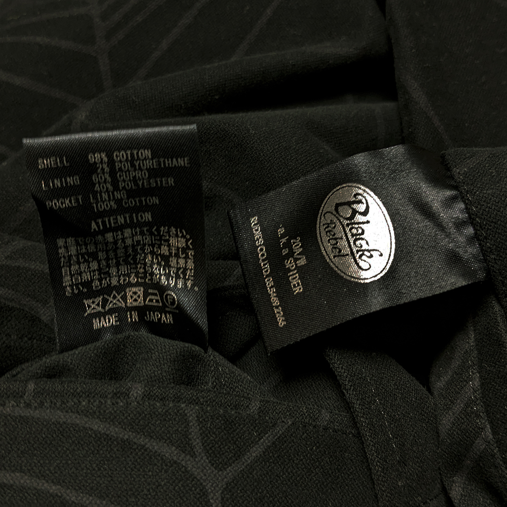 RUDE GALLERY BLACK REBEL 20AW Spider сеть рисунок выставить костюм 5 как новый ... гнездо Rude Gallery 