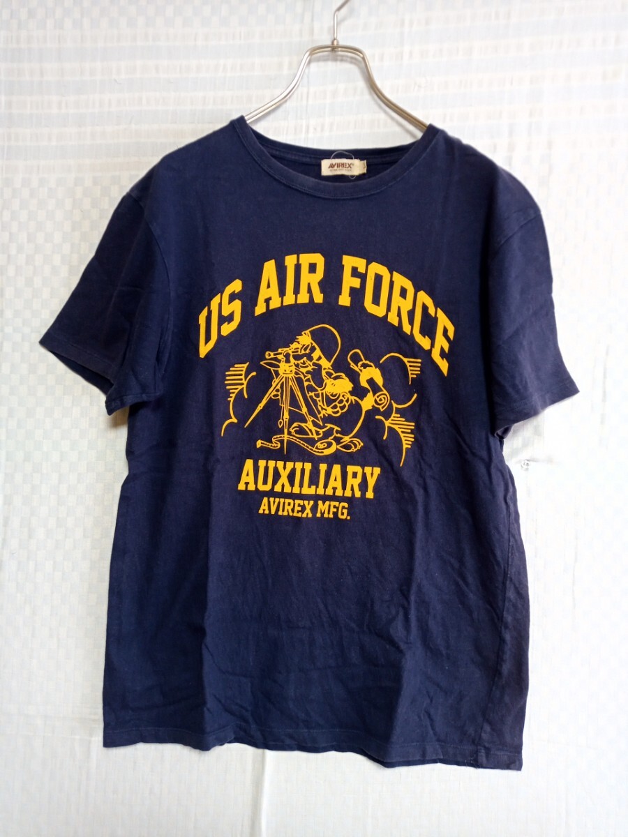 11846　★★　AVIREX　プリントTシャツ　サイズL