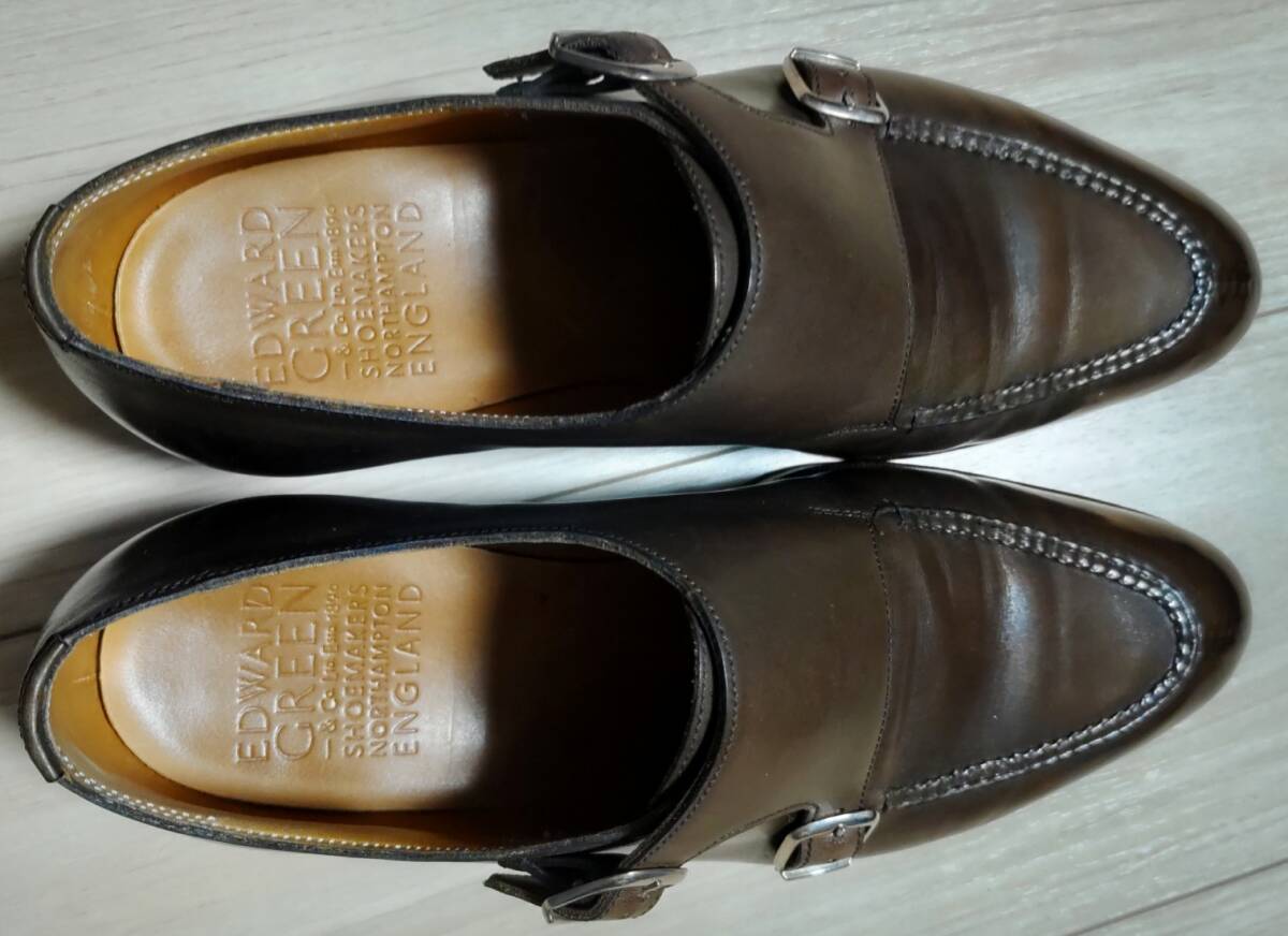 エドワードグリーン EDWARD GREEN 6.5 D82 フルハム FULHAM（ドーバーのダブルモンク仕様） _画像3