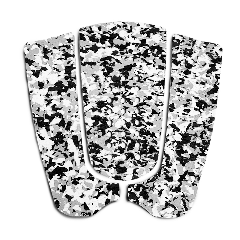 新品★3ピースロゴ無し サーフボードデッキパッド 色:カモフラグレー(グレー迷彩柄) サーフィン _画像1