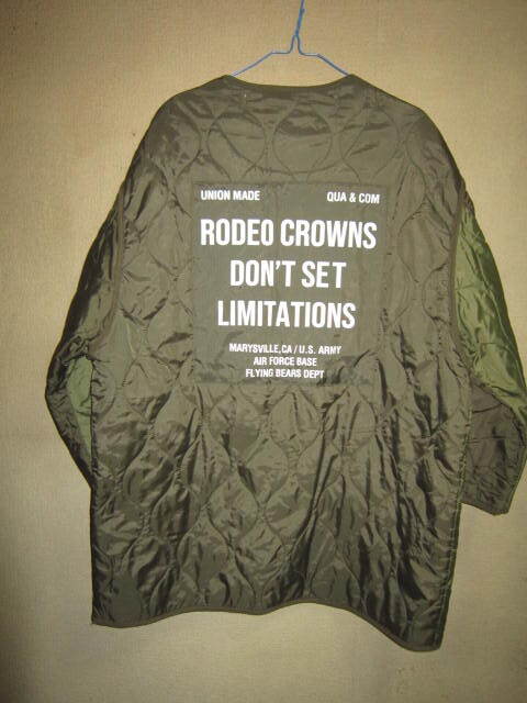 RODEO CROWNS WIDE BOWL ロデオクラウンズ ワイドボウル ひょうたんステッチ キルティング ミリタリー ジャケット コート ツートンカラー