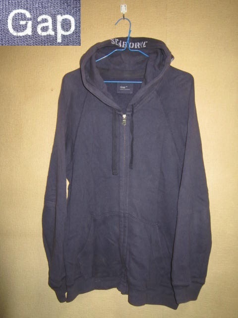 超レア！ Gap SEA BORNE ギャップ フルZIP ラグラン スウェット パーカー 紺 M NAVY