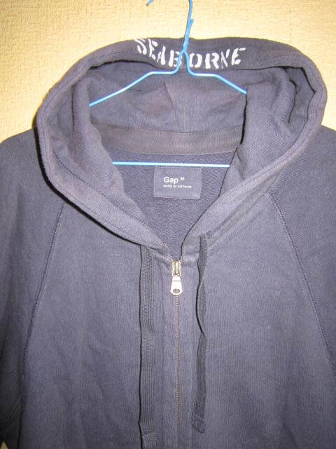 超レア！ Gap SEA BORNE ギャップ フルZIP ラグラン スウェット パーカー 紺 M NAVY
