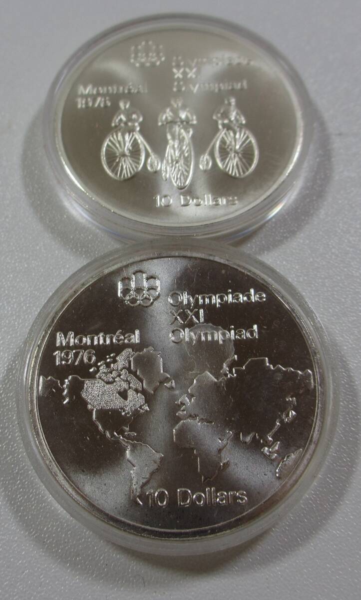 ▽1976年 カナダ モントリオール オリンピック 記念硬貨【4枚 ▽1976年 カナダ モントリオール オリンピック 記念硬貨【4枚