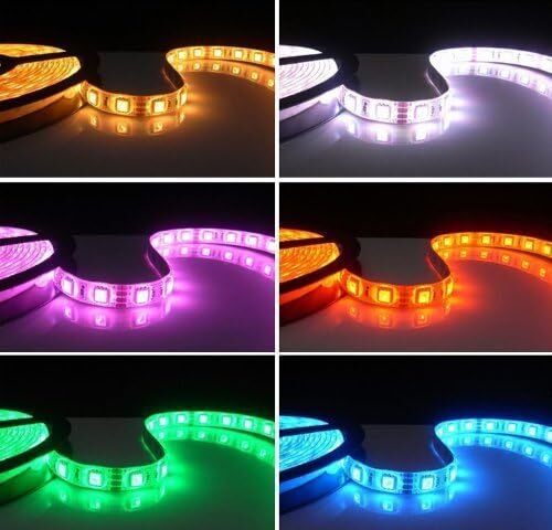 Parishop LEDテープ ライト 5m 300連 正面発光 12V 防水 16色 リモコン 配線付 カット可 車 バイク S