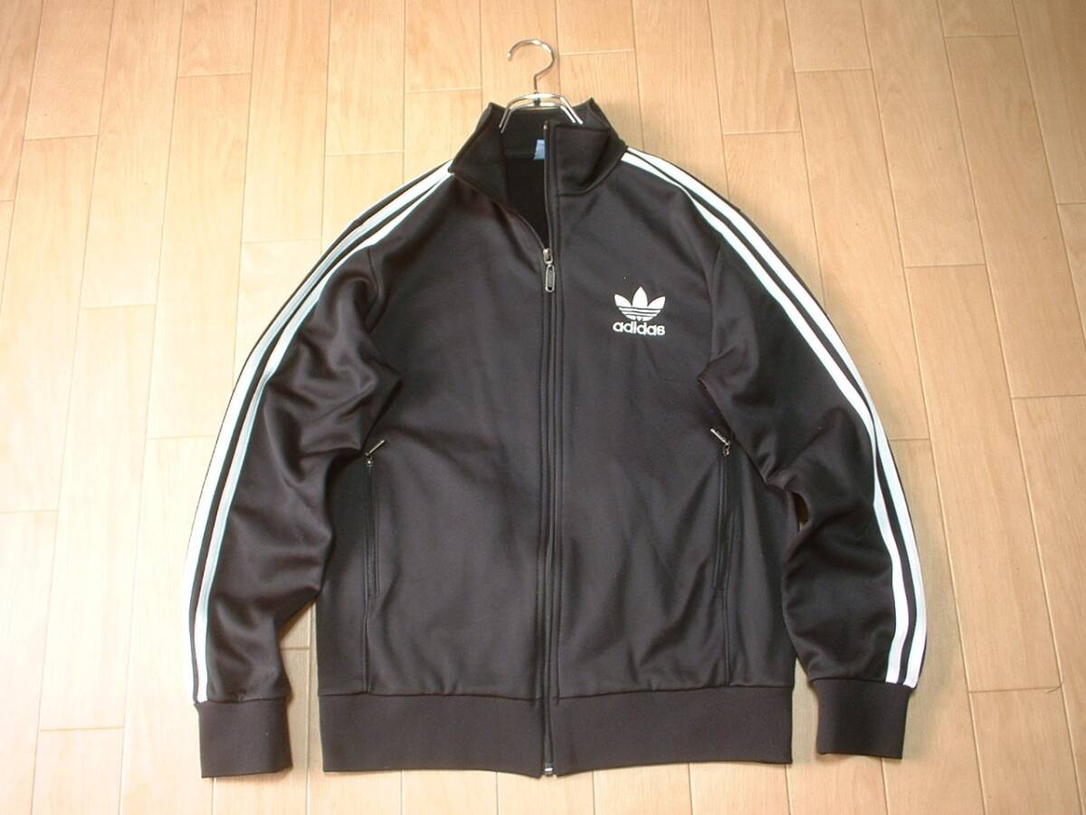 ADIDAS ORIGINALSジャージトップ美品L黒ブラックx白ホワイト3 ADIDAS ORIGINALSジャージトップ美品L黒ブラックx白ホワイト3