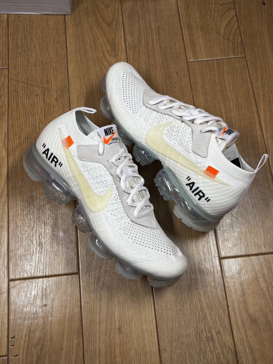 OFF-WHITE × AIR VAPORMAX FLYKNIT THE 10 "WHITE" AA3831-100 (ホワイト/トータルオレンジ/ブラック)