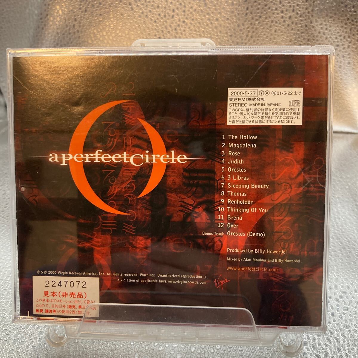 !_ промо CD записано в Японии a* Perfect * Circle A Perfect Circle Mer de Noms