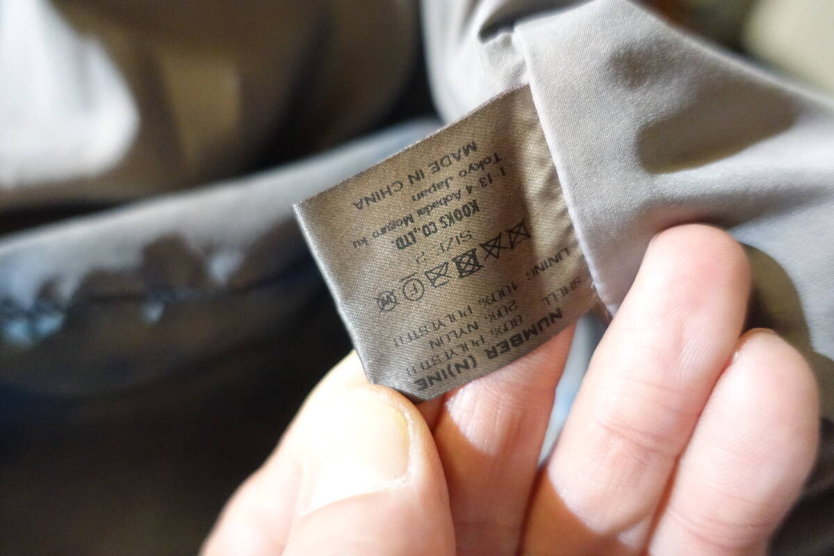  Number Nine VINTAGE DIRTY DYED COACH JACKET Vintage окраска водоотталкивающий жесткий ta коуч жакет после окраска пятно окраска обычная цена 49500 иен 