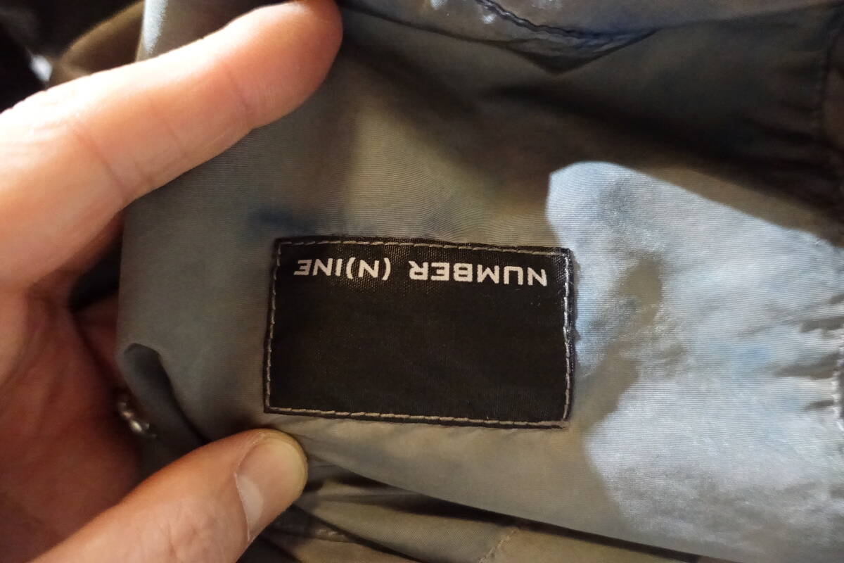 Number Nine VINTAGE DIRTY DYED COACH JACKET Vintage окраска водоотталкивающий жесткий ta коуч жакет после окраска пятно окраска обычная цена 49500 иен 