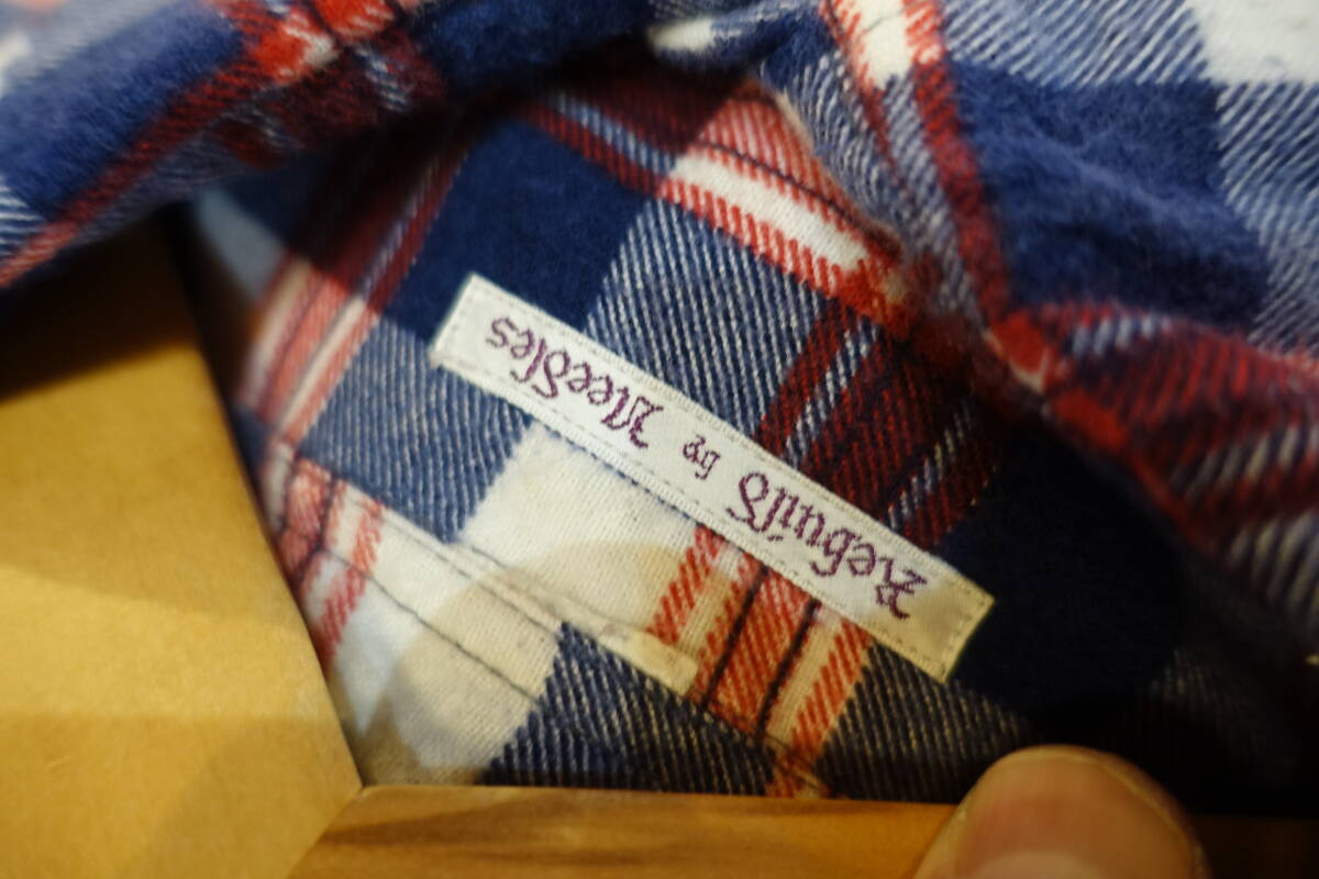 Rebuild by Needles リビルドバイニードルズ Flannel Shirt 切り替え　チェック　シャツ　MR349　