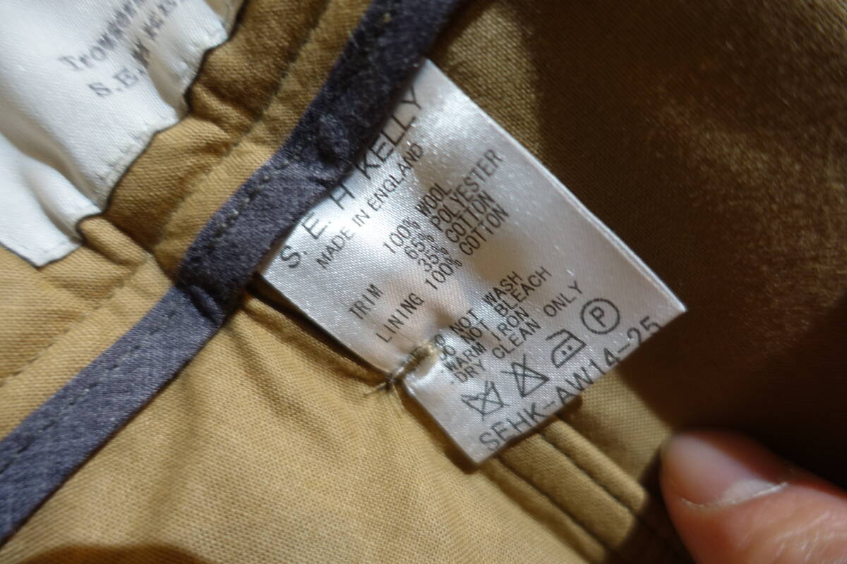 S.E.H KELLY ウール　パンツ　SEHK-AW14-25 サイズＳ