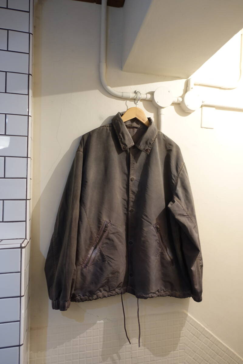  Number Nine VINTAGE DIRTY DYED COACH JACKET Vintage окраска водоотталкивающий жесткий ta коуч жакет после окраска пятно окраска обычная цена 49500 иен 