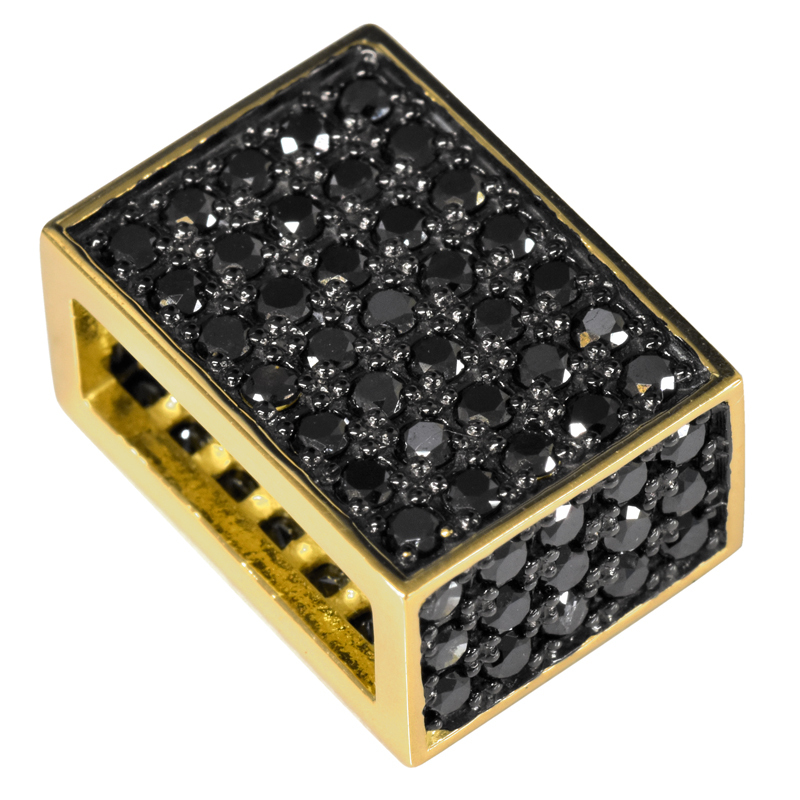 K18 чёрный бриллиант все pave plate BK14 плоский для 50~100g специальный подвеска с цепью 1ctUP 18 золотой очарование сделано в Японии мужской ori24