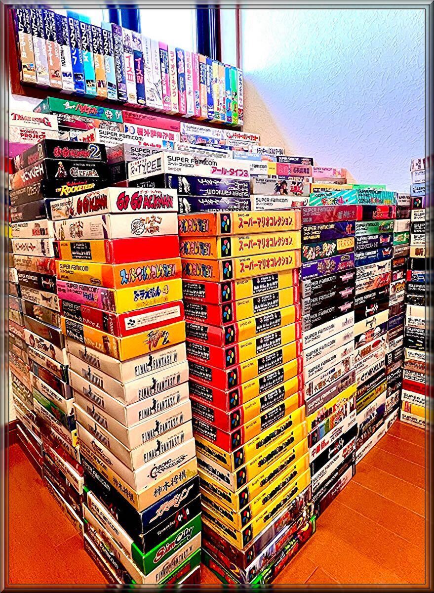 極大量637本スーパーファミコンソフト箱取説付き・箱付き 極大量637本スーパーファミコンソフト箱取説付き・箱付き